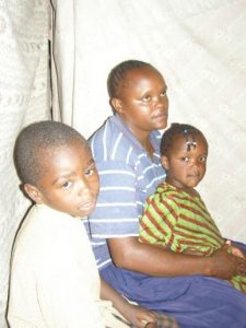 New child interviews for an opening at the Joseph Waweru Home School.